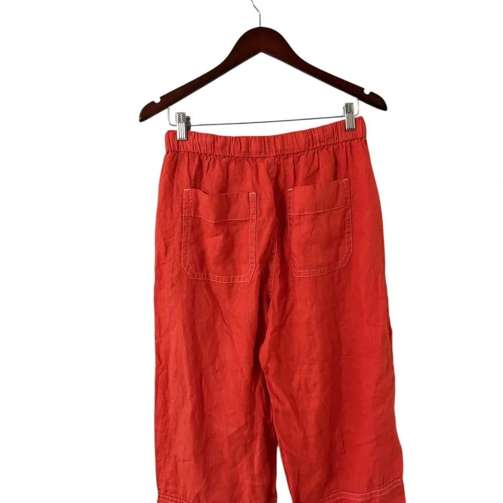 EVERLANE The Barrel European Linen Flax Coral Pants Trousers